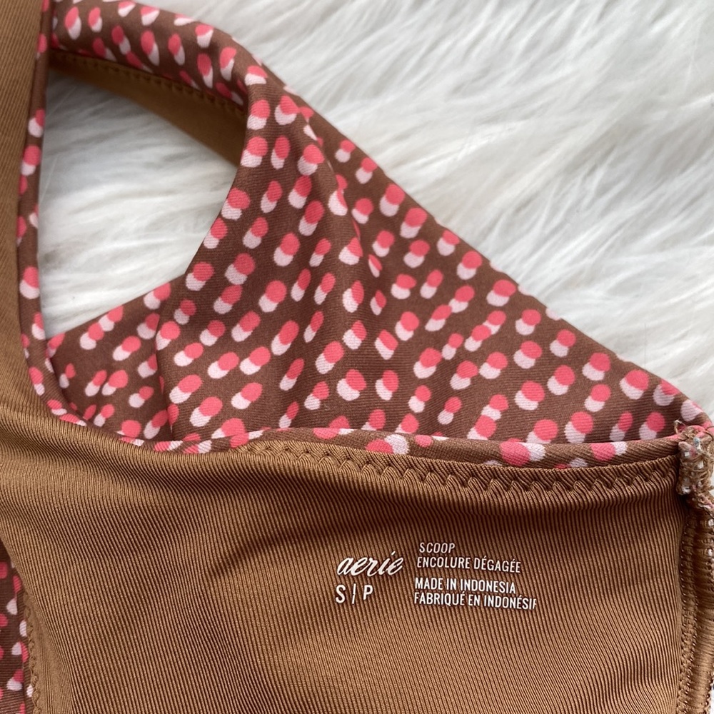 Aerie | Polka Dot Wide Strap Scoop Bikini Top - Picture 11 of 11